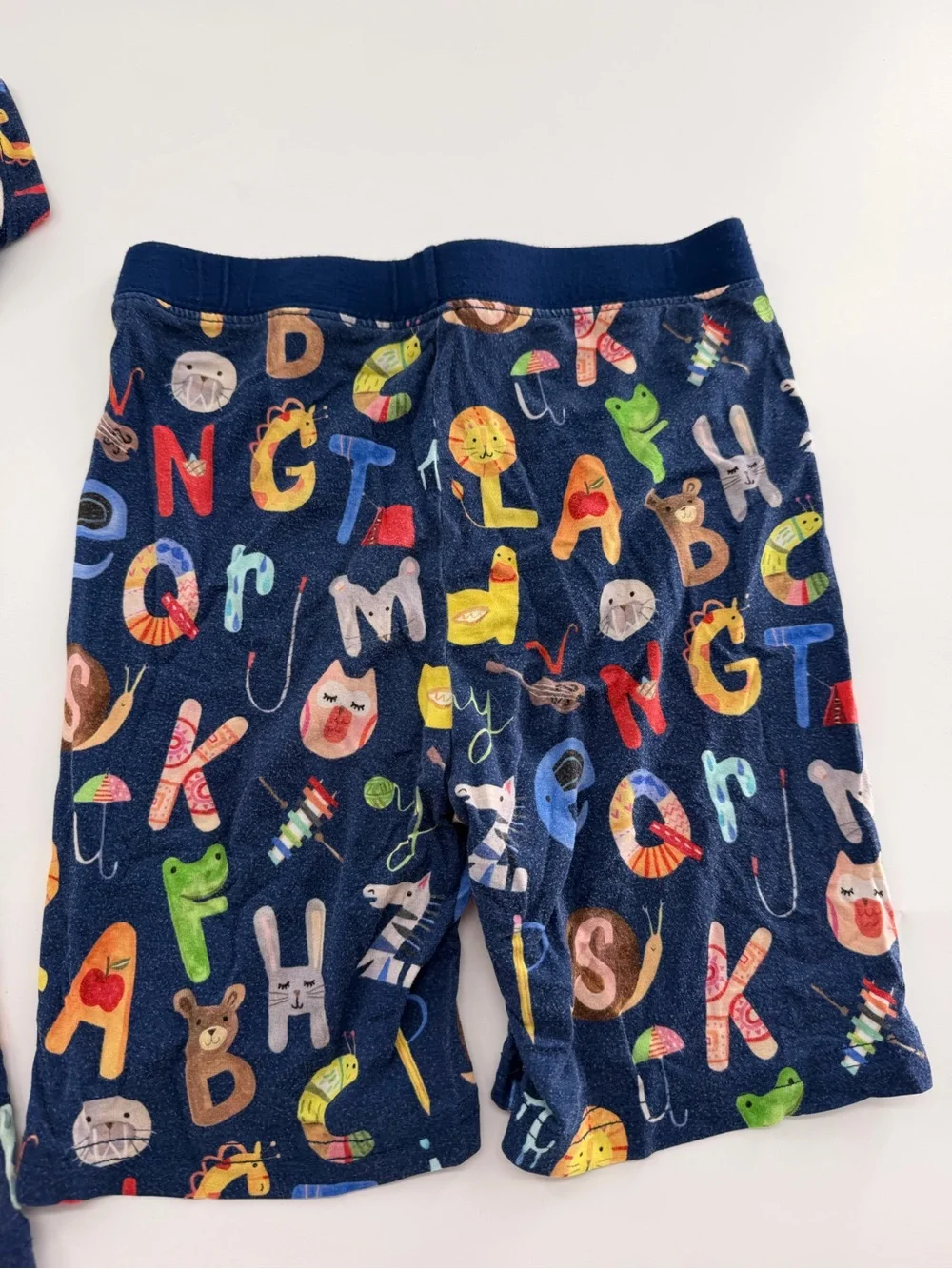 Little Sleepies Bamboo Pajama Set ABC Alphabet Navy Blue 5/6 Pajamas PJ Pajama